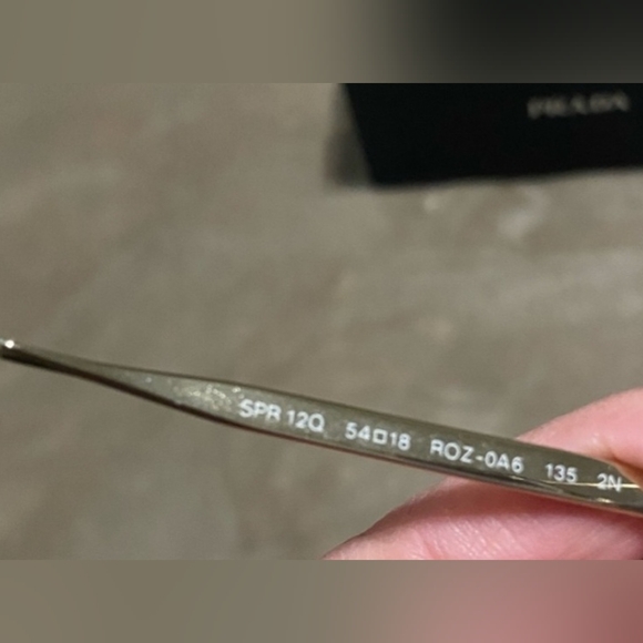 Prada Aviator Tortoise Shell Gold Tone Sunglasses w/Box and COA - Picture 6 of 14